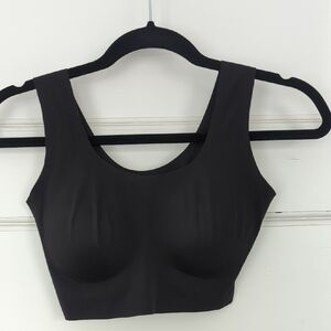 True & Co True Body Lift Scoop Neck Bra, Black, Size M